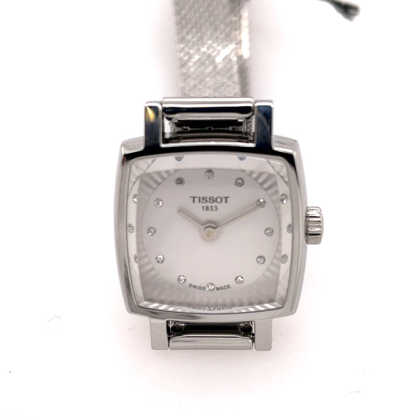 Tissot Lovely Lds Watch With Silver Diamond Dial