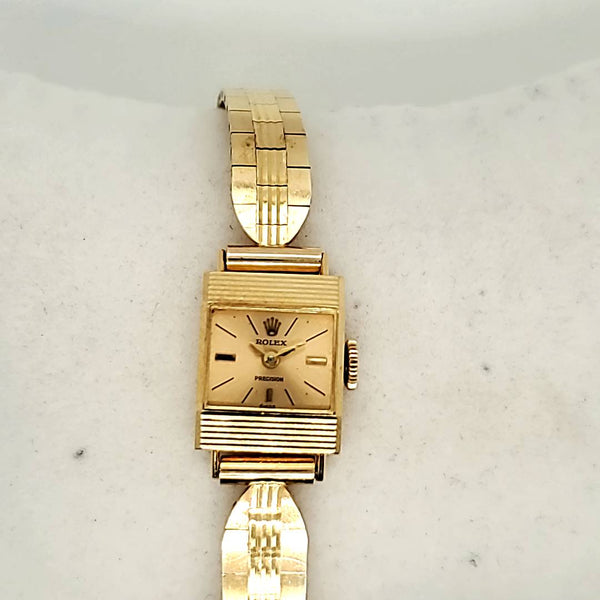 Vintage 1958 18Kt Yellow Gold Rolex Ladys Watch