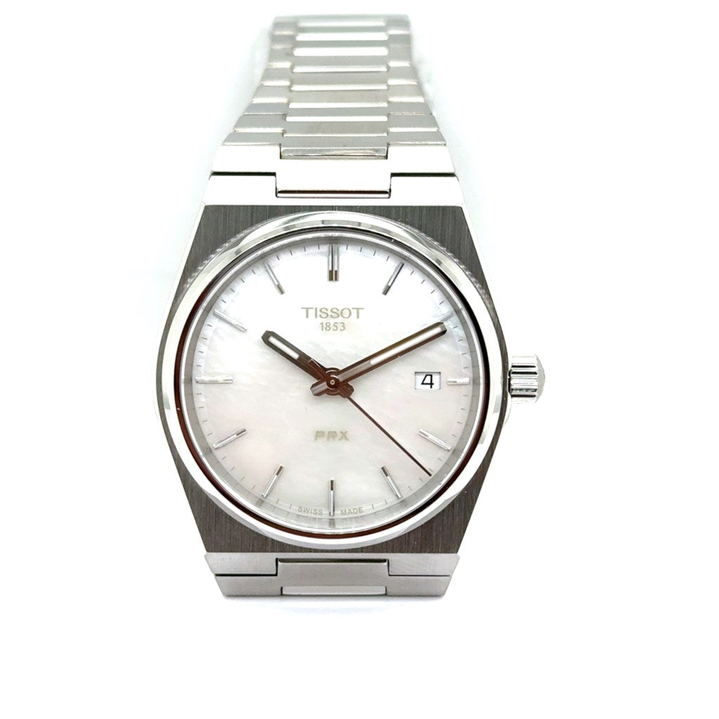 Tissot Ladies PRX Watch With Mother of Pearl Dial And Stainless Steel Case/Bracelet