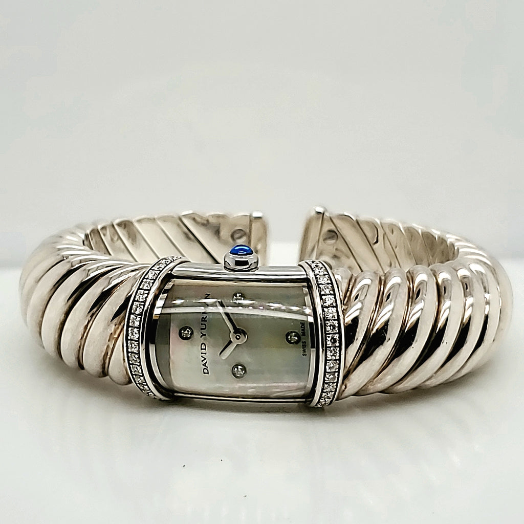 David Yurman Waverly Sterling Silver and Diamond Ladys Watch