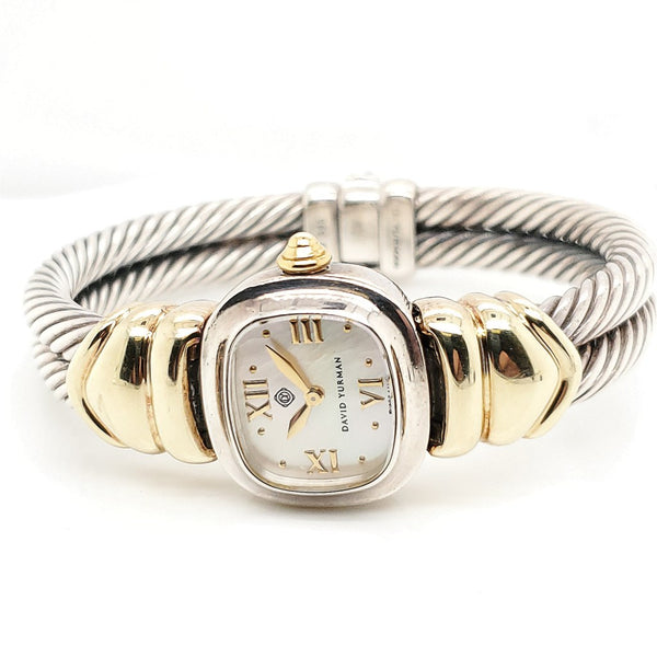 David Yurman Silver And Gold Watch