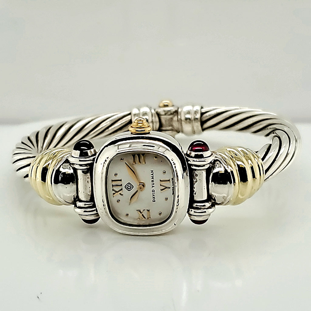 David Yurman Silver And Gold Watch