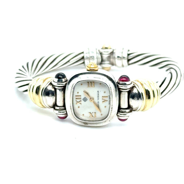 David Yurman Silver And Gold Watch
