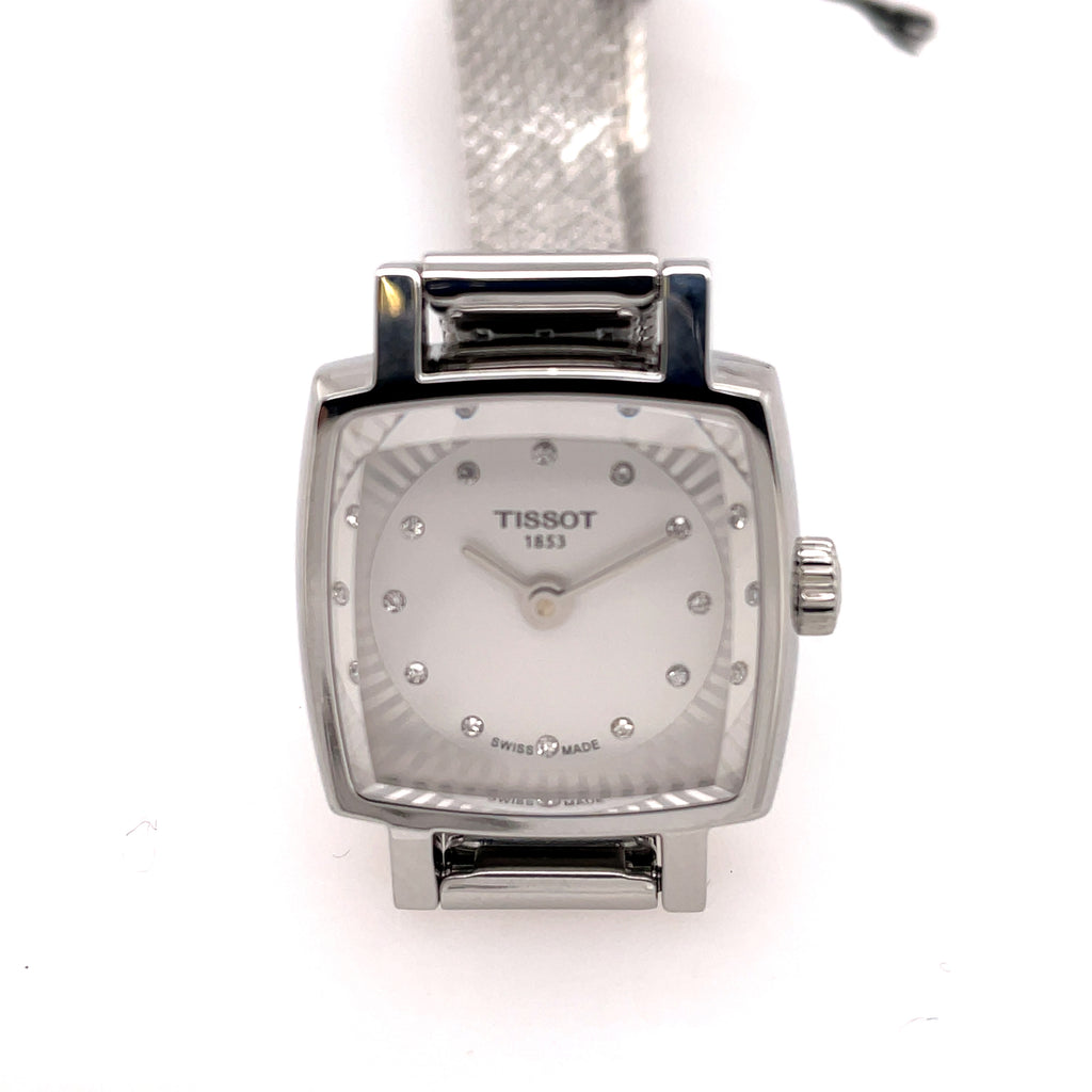 Tissot Lovely Lds Watch With Silver Diamond Dial