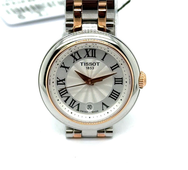 Tissot Lds Bellissima Watch Quartz Movement Two Tone Stainless Steel Case/Bracelet Roman Numeral Dial
