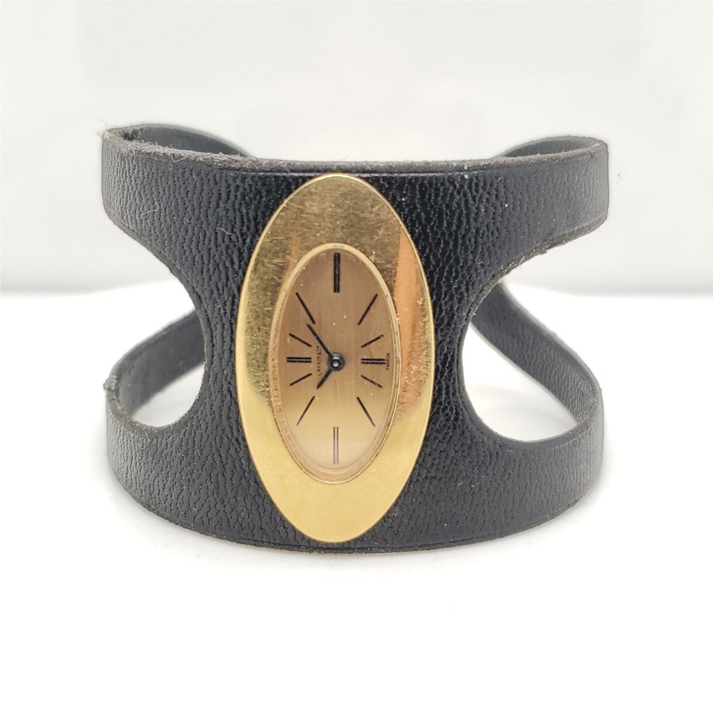 Vintage 18Kt Gold Cuff Watch