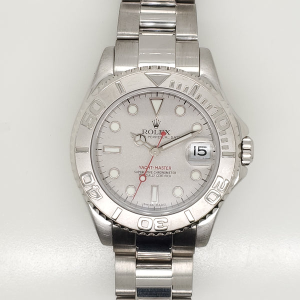 2005 1/2 Rolex Yachtmaster Platinum And Stainless Steel