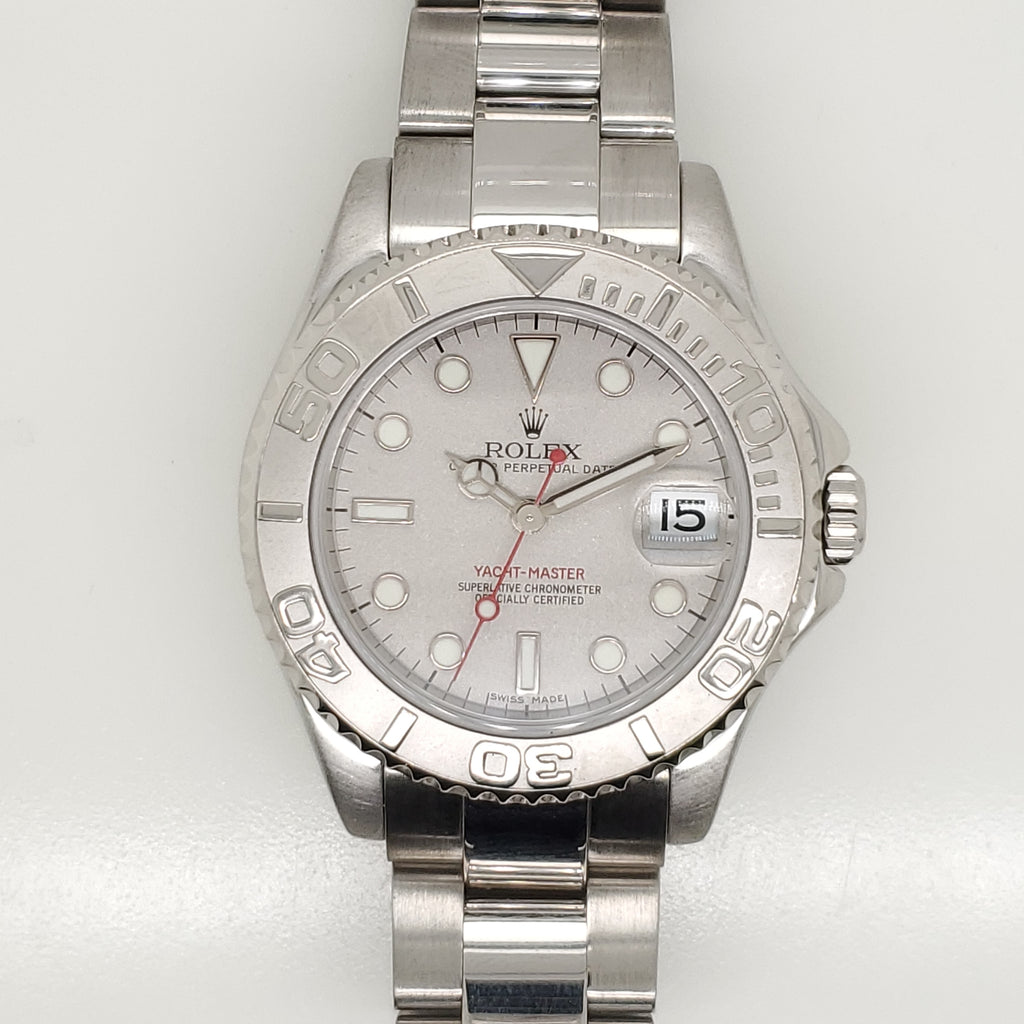 2005 1/2 Rolex Yachtmaster Platinum And Stainless Steel