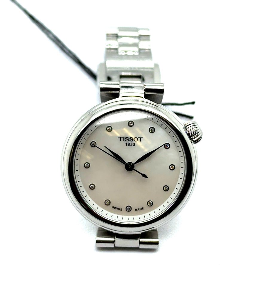 Ladies Tissot Desire MOP Diamond Dial Stainless Steel Watch
