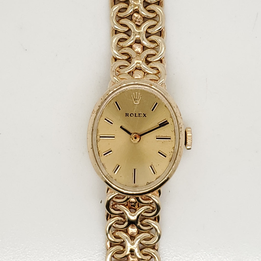 Vintage 14kt Yellow Gold Ladys Rolex Dress Watch