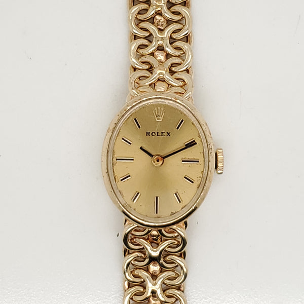 Vintage 14kt Yellow Gold Ladys Rolex Dress Watch