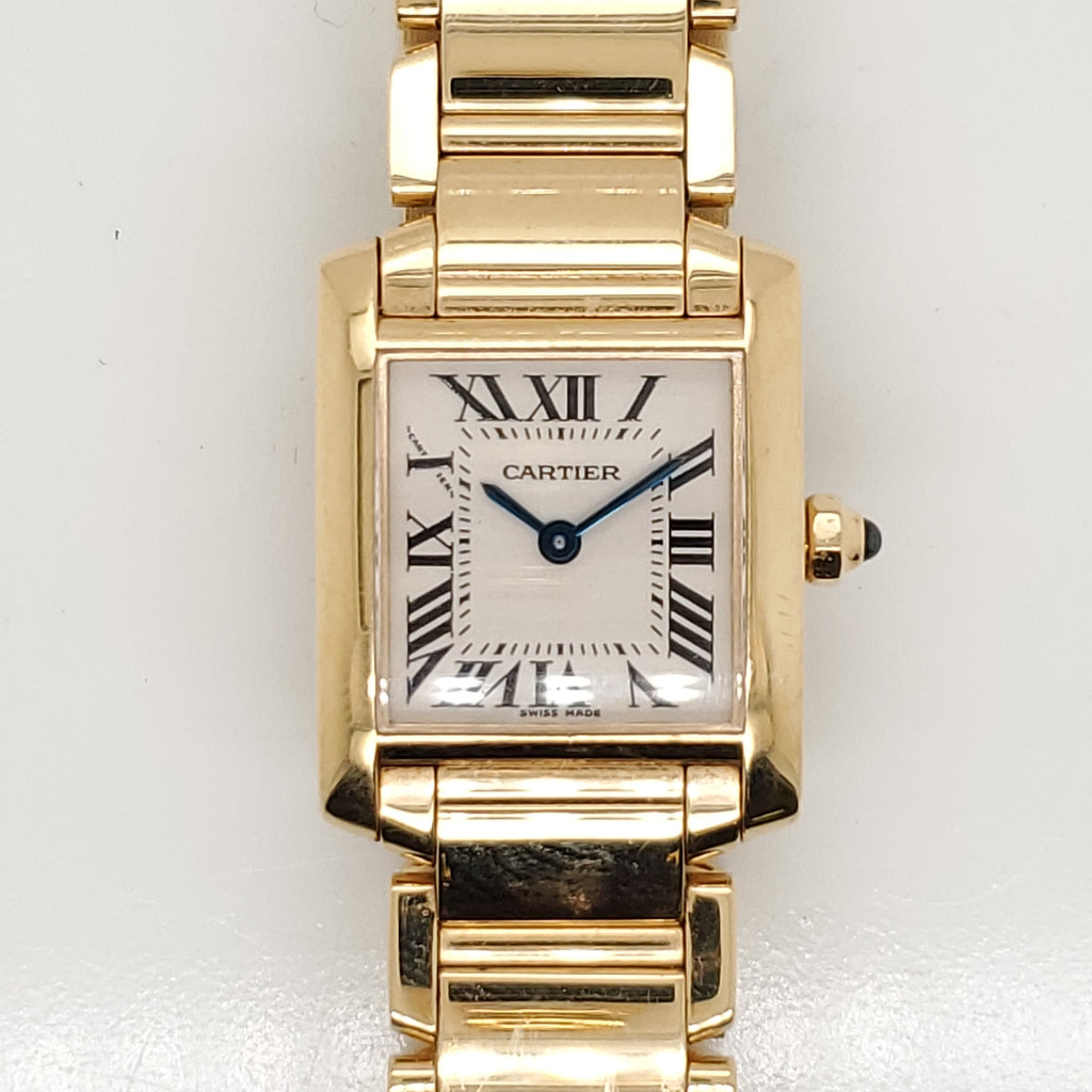Pre-owned 18kt Yellow Gold Ladys Cartier Tank Francaise Watch