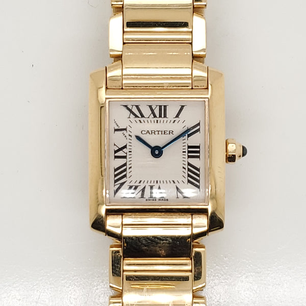 Pre-owned 18kt Yellow Gold Ladys Cartier Tank Francaise Watch