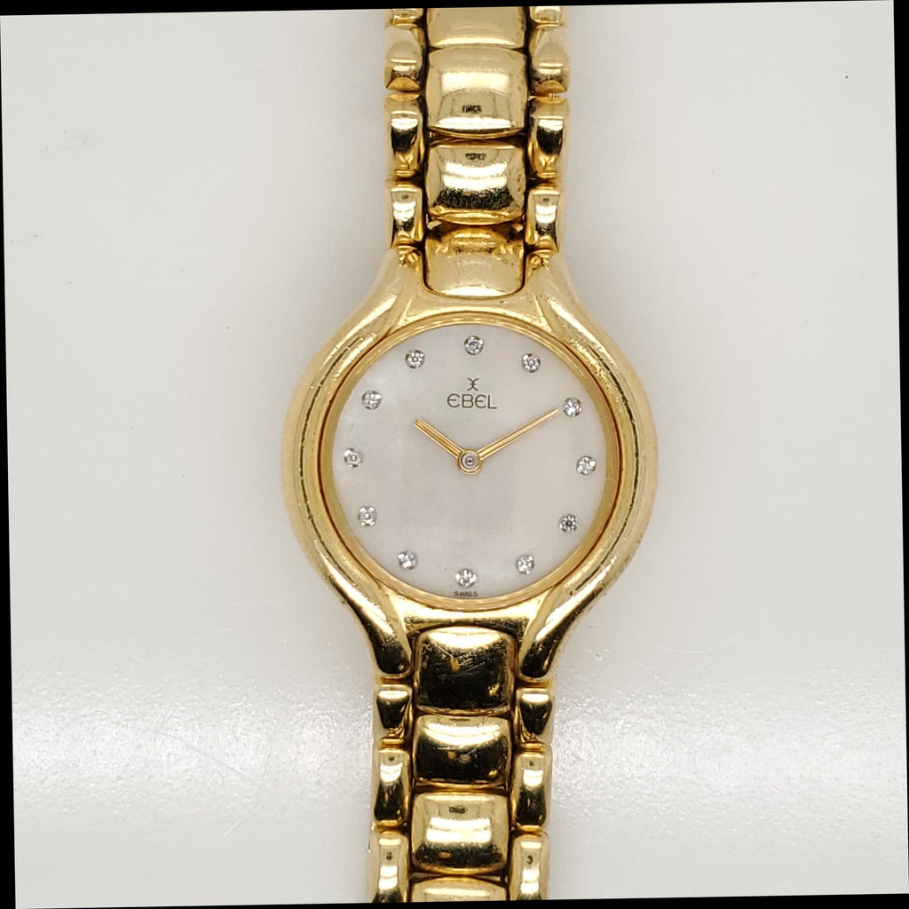 Ladys Pre-owned 18Kt Yellow Gold and Diamond Ebel Beluga