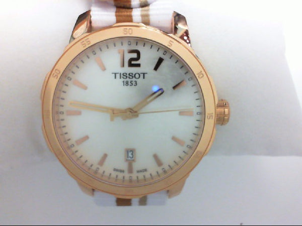 Tissot Quickster watch with three changeable straps.