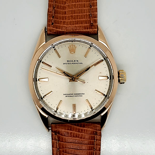 Pre-Owned  Vintage 1960 Rolex Oyster Perpetual 34mm Mens Watch