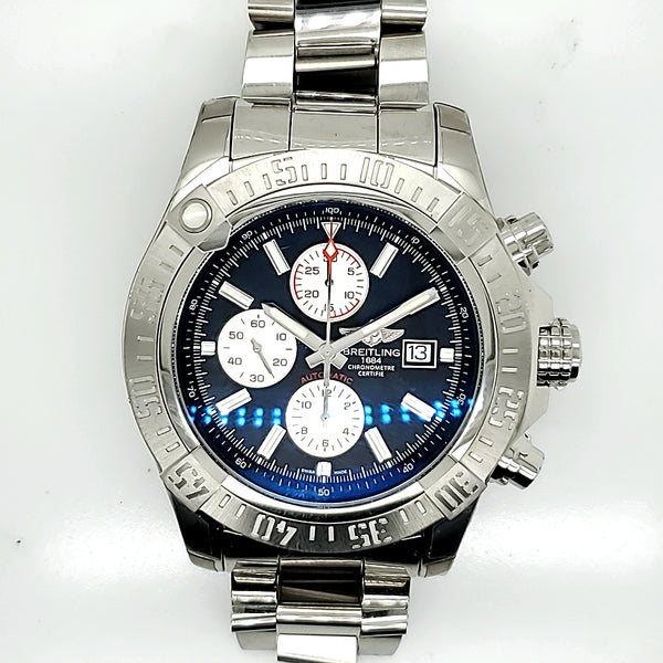 Pre-Owned Breitling Super Avenger II 48mm stainless steel automatic chronograph watch