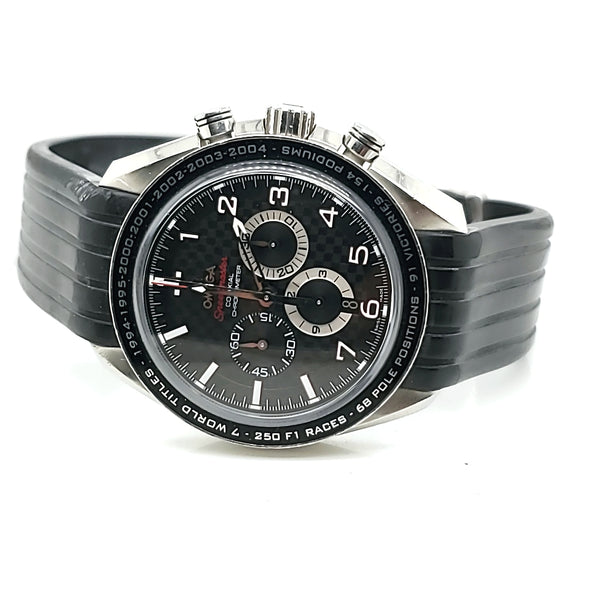 Pre-Owned Omega Speedmaster Schumacher Carbon Dial Chronograph