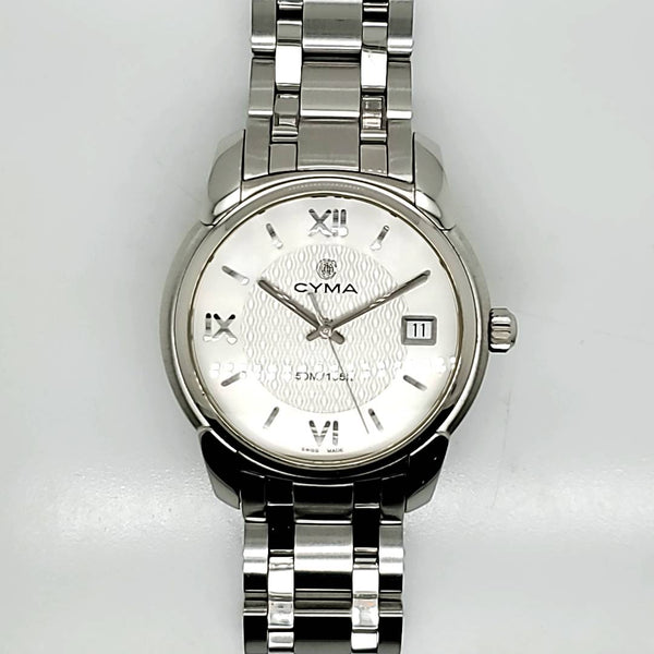 Mens Cyma Stainless Steel Quartz Watch