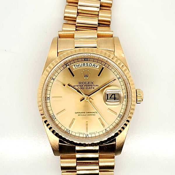 1993 18Kt Yellow Gold Rolex Day Date President