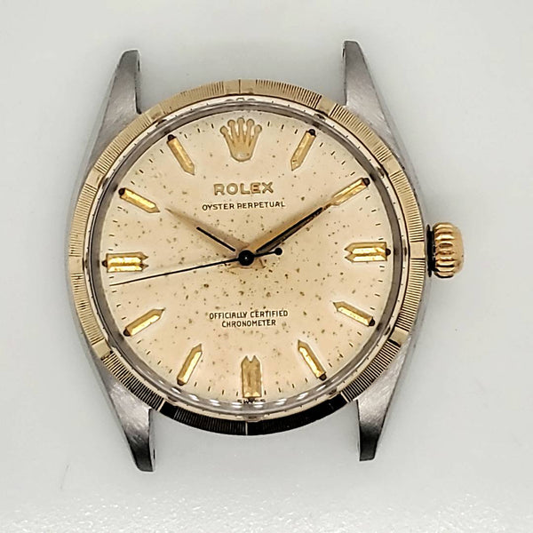 Vintage 1944 Rolex Oyster Perpetual Stainless Steel and Gold