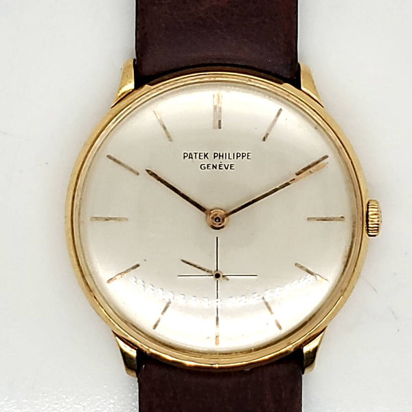 Late 1960s 18Ktyg Patek Philippe Calatrava Manual Wind Wrist Watch