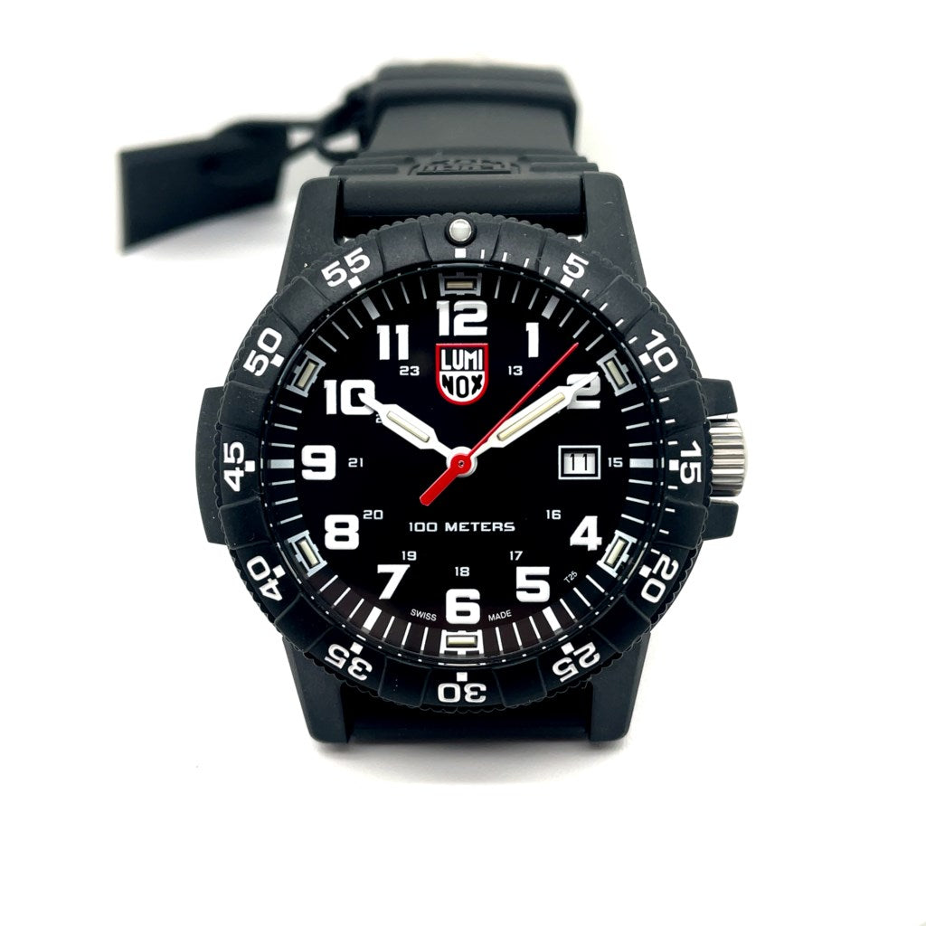 Luminox 44Mm Sea Turtle Black And White Dial Carbonox Case And Back With A Mineral Crystal Xs.0321.L