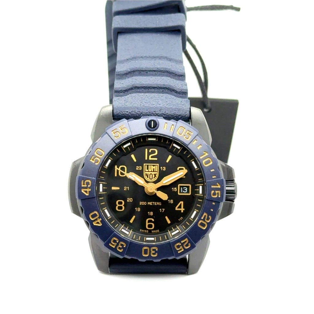 Luminox 45mm Blue And Bronze Navy Seal Wristwatch