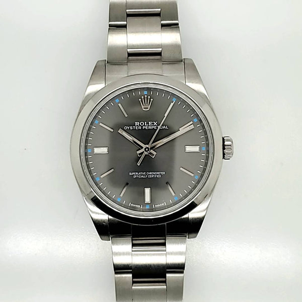 Rolex Oyster Perpetual stainless steel mens watch reference#114300