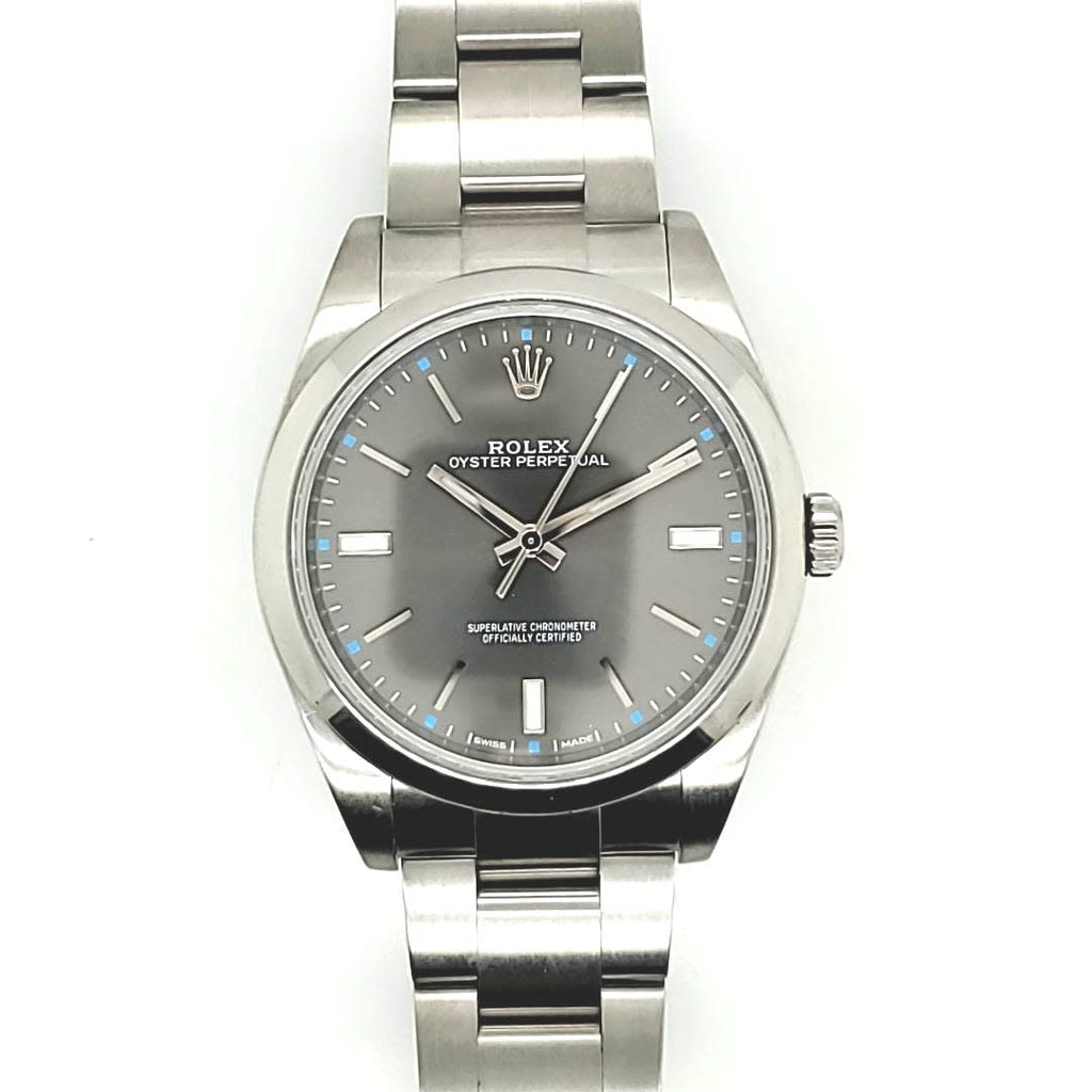 Rolex Oyster Perpetual stainless steel mens watch reference#114300