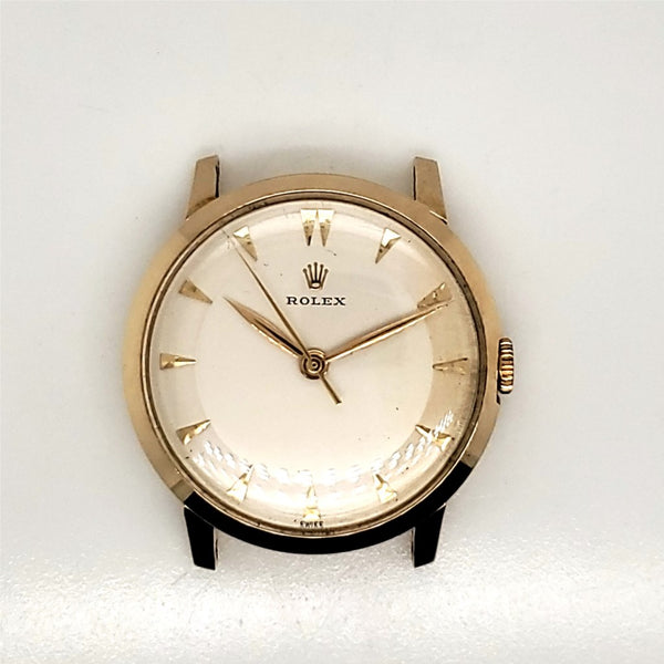 Pre-owned 1970 Rolex Manual Wind 14Kt Presentation Watch