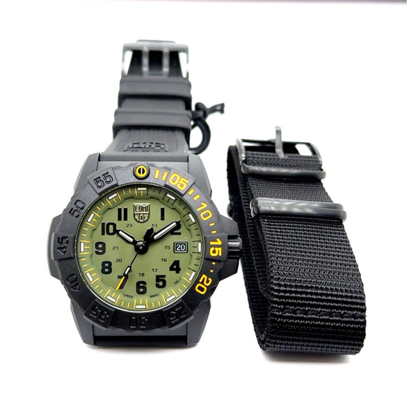 Luminox Navy Seal Foundation 3500 Series 45mm Green Dial Watch