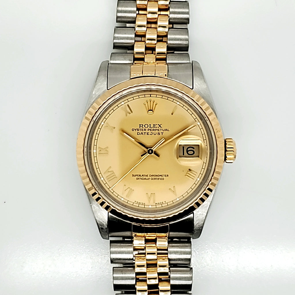 Pre-Owned 1991 1/2  Mens Rolex Datejust Two Tone
