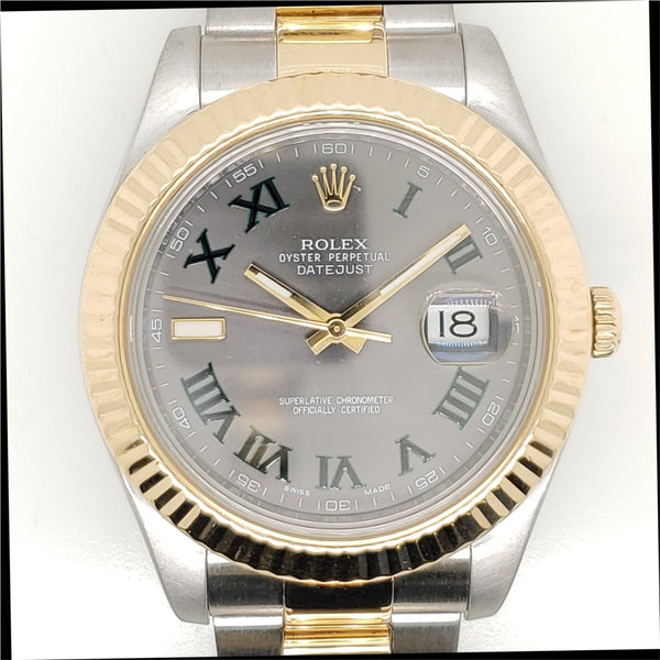 Mixed Number Rolex Datejust 41mm in Stainless Steel and 18kt Yellow Gold