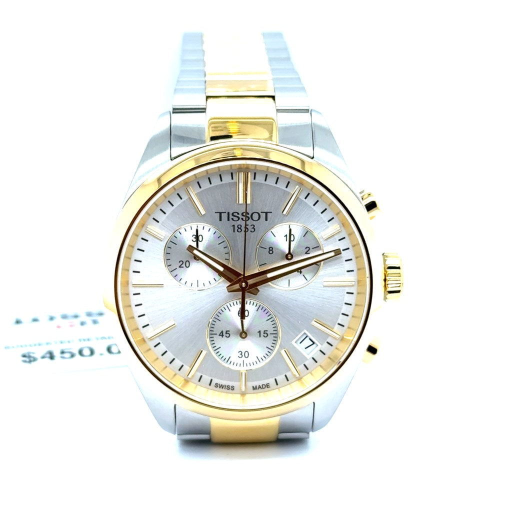 Gents Tissot 40mm Two Tone PR-100 Chronograph Watch
