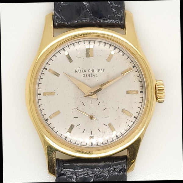 Mid 1950s 18Ktyg Patek Philippe Calatrava Manual Wind Wrist Watch