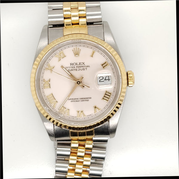 Pre-Owned 1989  Mens Rolex Datejust Two Tone