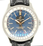 Pre-owned Breitling Navitimer 41mm Stainless Steel Wrist Watch