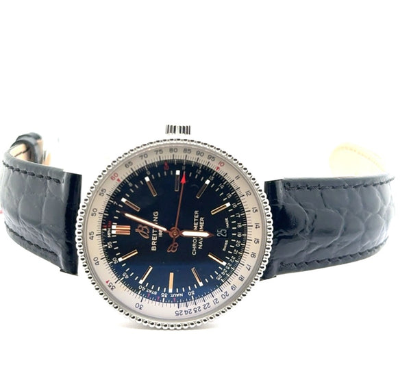 Pre-owned Breitling Navitimer 41mm Stainless Steel Wrist Watch