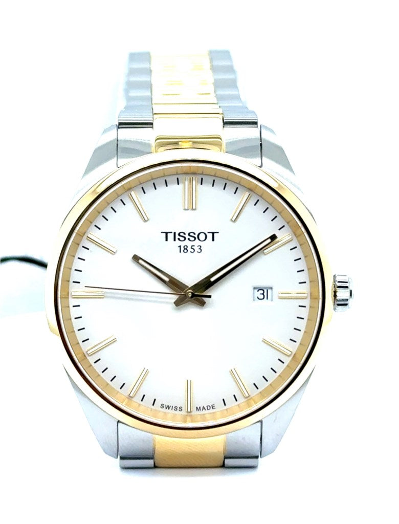Tissot PR100 Two Tone Gents Stainless Steel Quartz Movement Swiss Made Watch