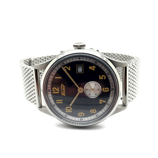 Tissot Auto Heritage Sml Second 1938 Cosc 39Mm Face 316L Stainless Steel Sapphire Crystal With Clear Exhibition Back And Interchangeable Straps T1424281108200