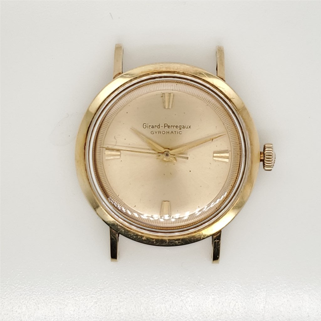 Vintage Girard Perregaux Gyromatic 39 Jewel 14kt Yellow Gold Wrist Watch