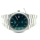 Tissot Prx 40250 Gents Watch Stainless Steel Bracelet/Case With A Green Dial And Sapphire Crystal T1374101109100