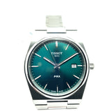 Tissot Prx 40250 Gents Watch Stainless Steel Bracelet/Case With A Green Dial And Sapphire Crystal T1374101109100