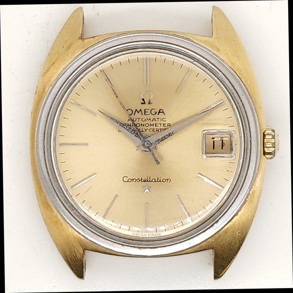 Vintage 18kt Yellow Gold Omega Constellation Automatic Chronometer