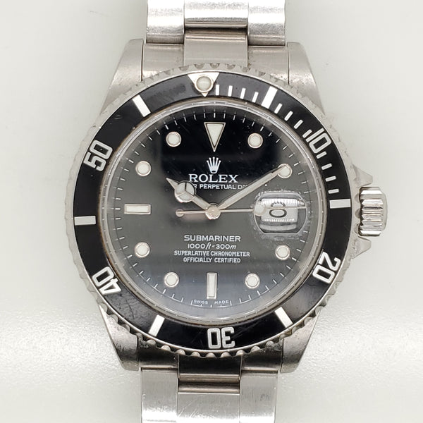 Pre-owned 2002 Rolex Stainless Steel Submariner