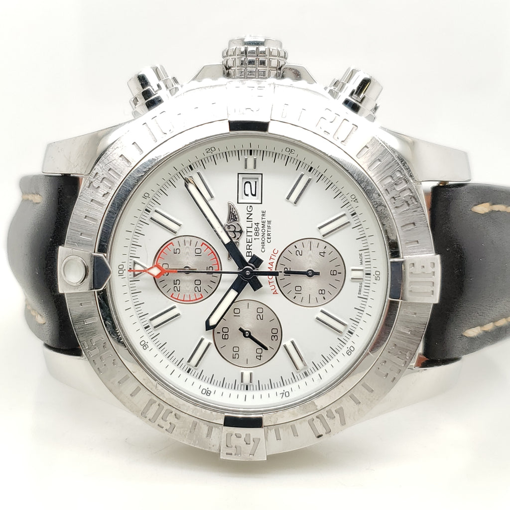 Pre-Owned Breitling Super Avenger Ii 48Mm Stainless Steel Automatic Chronograph Watch