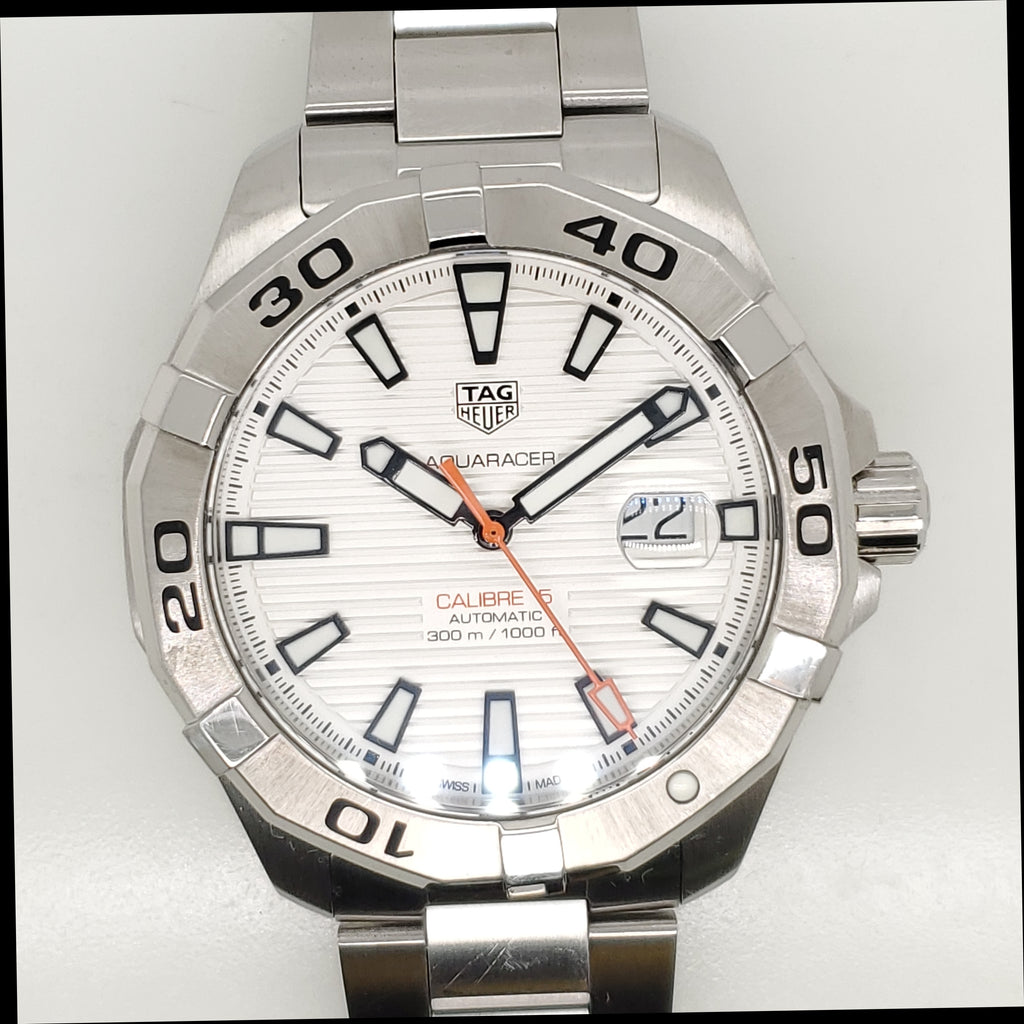 Pre-owned Tag Heuer Aquaracer Stainless Steel Automatic Mens Watch