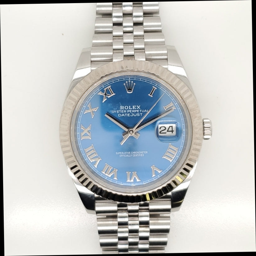 Pre-owned 41mm Mens Rolex Stainless Steel Datejust