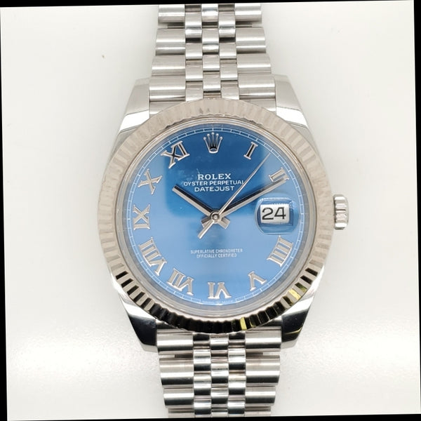 Pre-owned 41mm Mens Rolex Stainless Steel Datejust